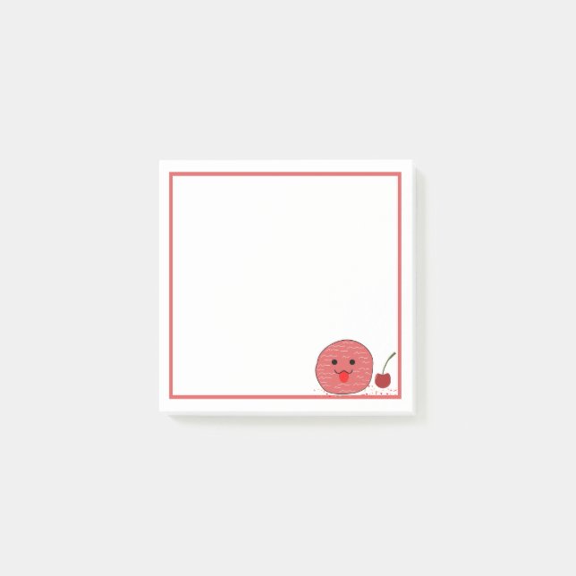 Post-it Notes | Cute Ice cream And Cherry (Front)