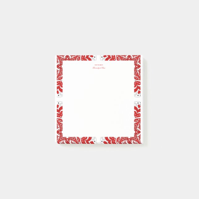 Post-it® Notes d'amour complexes - Rouge - Publier (Devant)