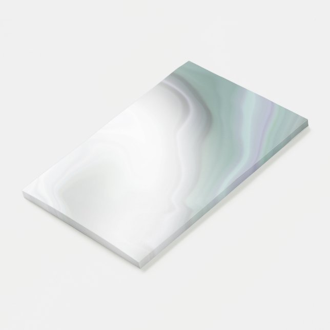 Post-it® Notes d'aquarelle de l'agate vert de laque de Dust (Incliné)