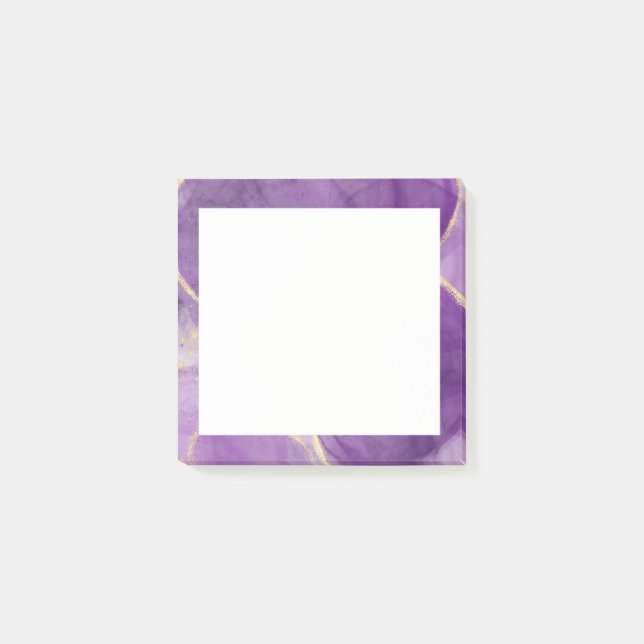 Post-it® Notes d'art sur l'encre d'alcool moderne violet (Devant)