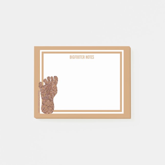 Post-it® Notes de Bigfooter de voie de Z Bigfoot Sasquatch (Devant)
