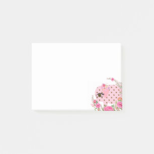 Post-it® Notes de billets, notes, floraison d'éléphants ros