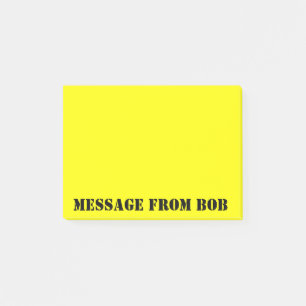 Post-it® Notes de Bob Dayglow Yellow