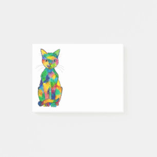 Post-it® Notes de chat d'arc-en-ciel