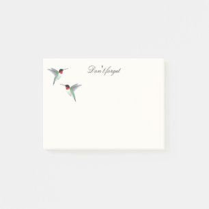 Post-it® Notes de colibri à gorge rubis