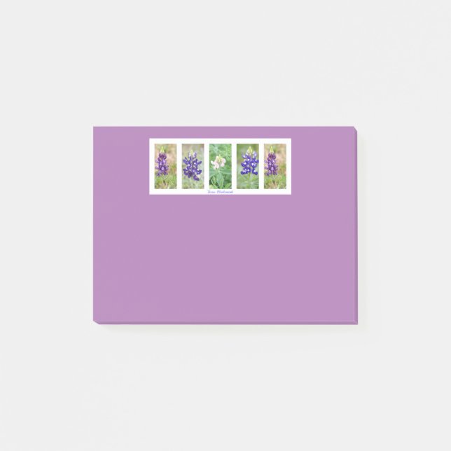 Post-it® Notes de collage de Bluebonnet de Texas (Devant)