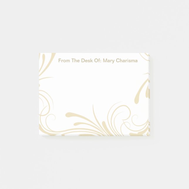 Post-it® Notes de courrier de monogramme (Devant)