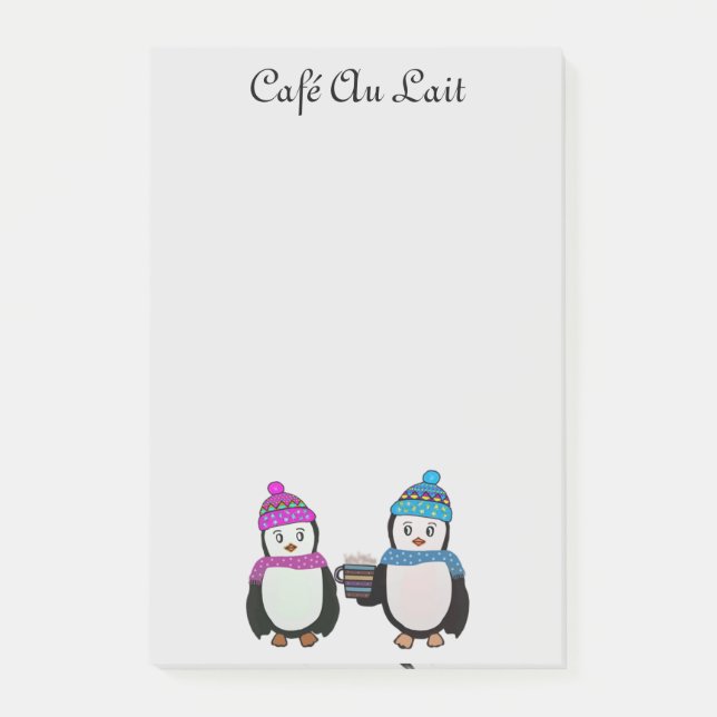 Post-it® Notes de Courrier-it® d'amis de pingouin (Devant)