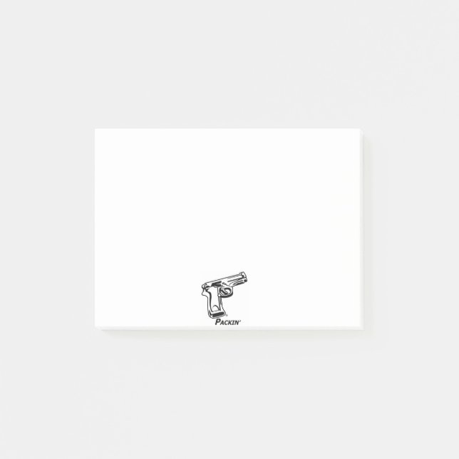 Post-it® Notes de Courrier-it® d'arme à feu (Devant)