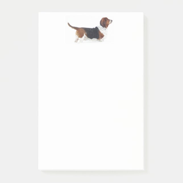 Post-it® Notes de Courrier-it® de Basset Hound (Devant)
