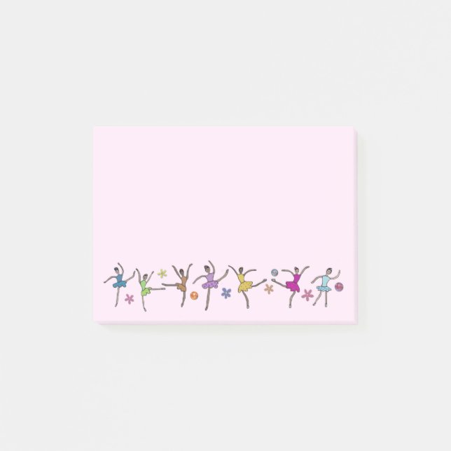 Post-it® Notes de Courrier-it® de danse de ballerine (Devant)