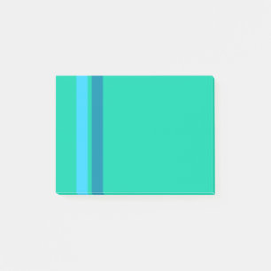 Post-it® Notes de Courrier-it® de rayures bleues d'Aqua