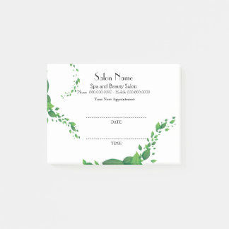 Post-it® Notes de Courrier-it® de rendez-vous de spa et de