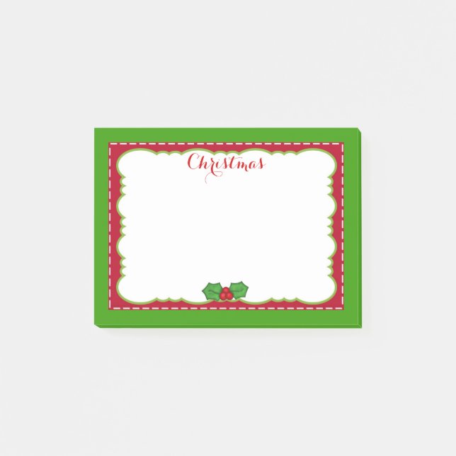 Post-it® Notes de Courrier-it® de temps de Noël (Devant)