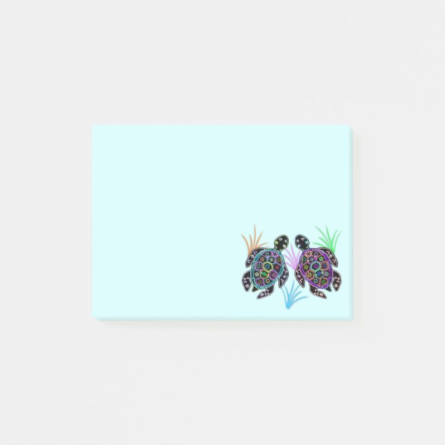 Post-it® Notes de Courrier-it® de tortues de mer (Devant)