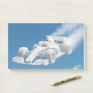 Post-it notes de course de nuage surréaliste