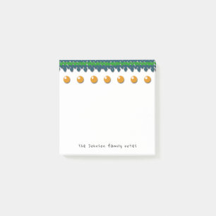 Post-it® Notes de famille saisonnières avec texte et couleu