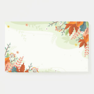 Post-it® Notes de feuilles de couleurs d'automne