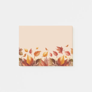 Post-it® Notes de feuilles de couleurs d'automne