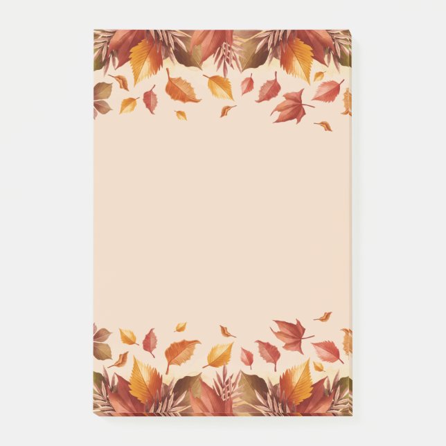 Post-it® Notes de feuilles de couleurs d'automne (Devant)