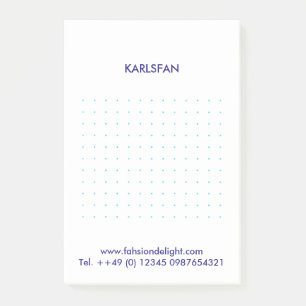 Post-it® Notes de grille bleue