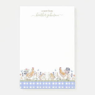 Post-it® Notes de Hearthlight Printemps Douce Gingham de Pr