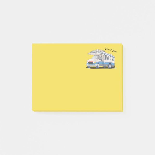 Post-it® Notes de la "classe C" Motorhome (Devant)