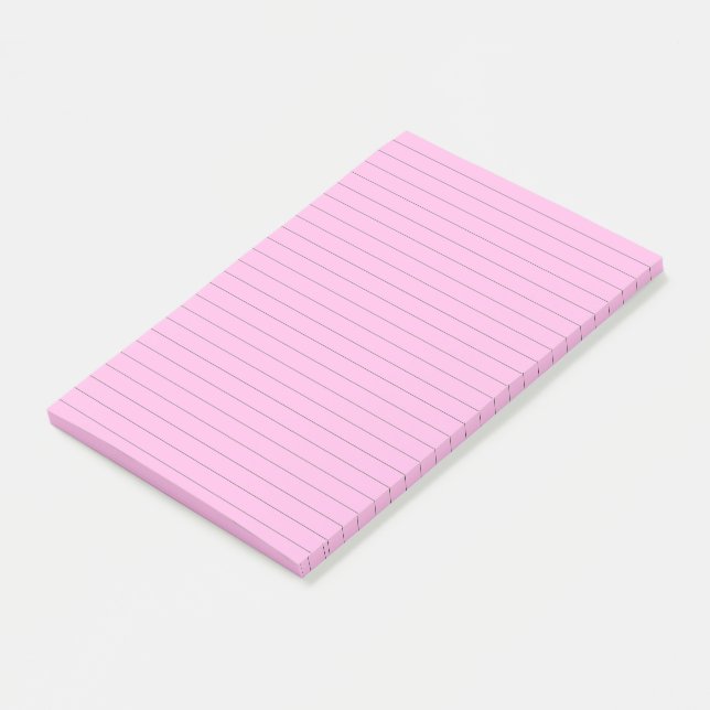 Post-it® Notes de l'Élégant billet rose de lin (Incliné)