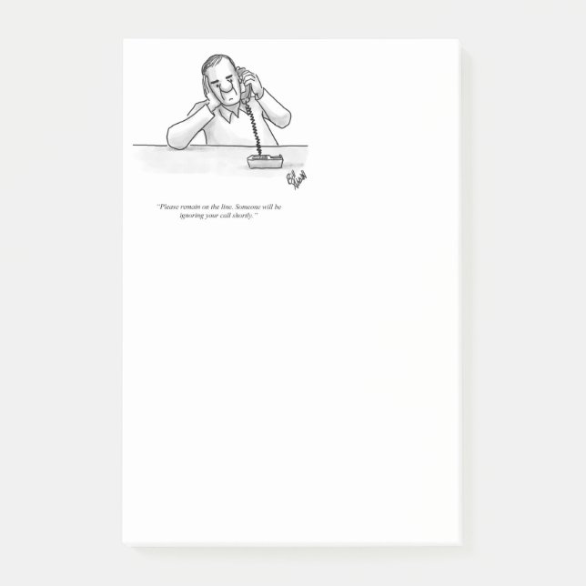 Post-it® Notes de l'Humour du service à la clientèle amusan (Devant)