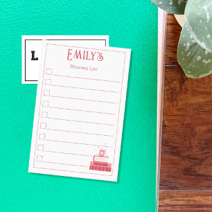 Post-It Notes de liste de lecture de livres rouges