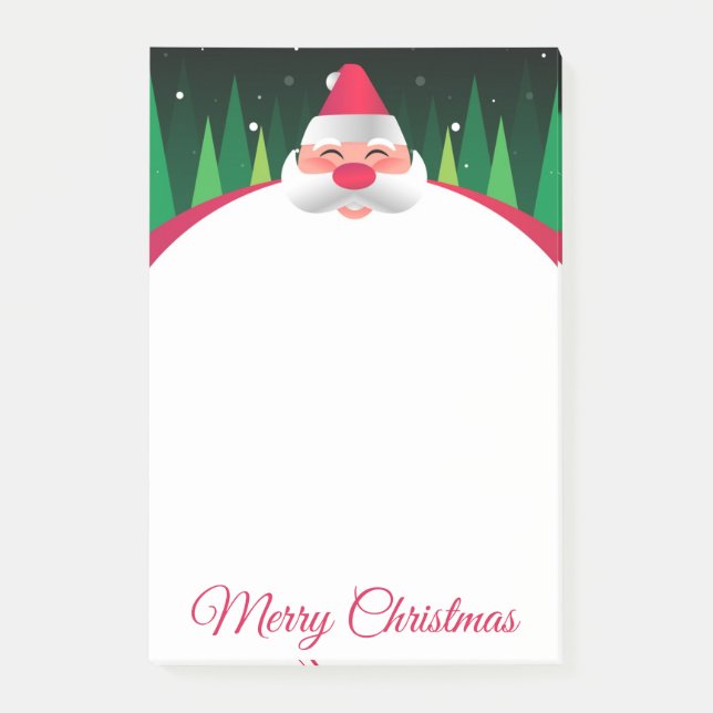 Post-It Notes de Noël avec le Père Noël (Devant)