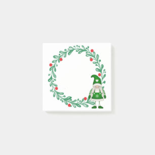 Post-it® Notes De Noël Gnome Et Wreath Post-It