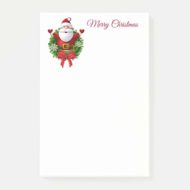 Post-it® Notes de Noël Père Noël (Devant)