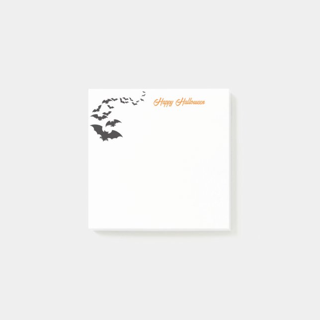 Post-it® Notes de notes sur les chauves-souris Halloween (Devant)