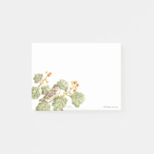 Post-it® Notes de notes sur les oiseaux d'automne