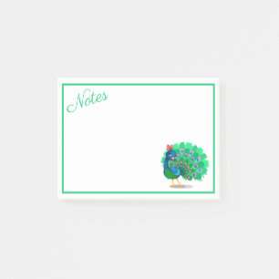Post-It Notes de paon colorés