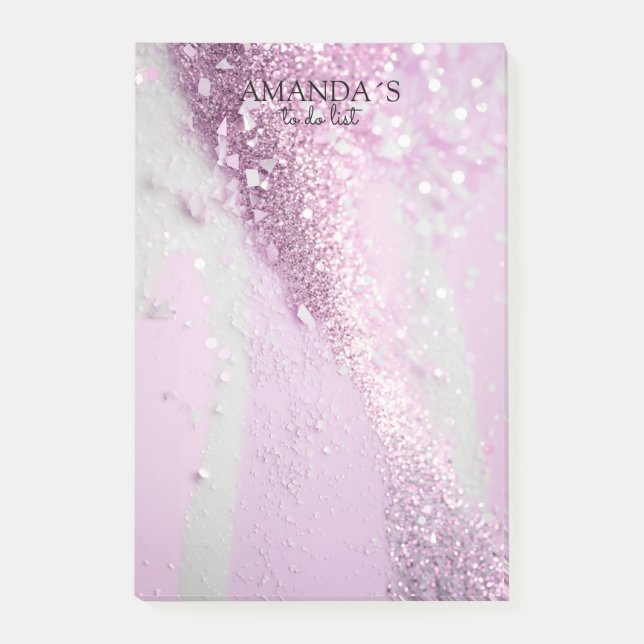 Post-it® Notes de Parties scintillant modernes personnalisa (Devant)