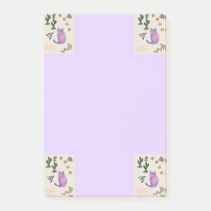 Post-it® Notes de poisson-chat cactus