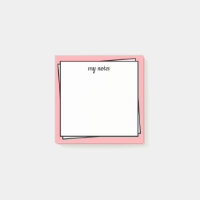 Notes de post-informatique rose ultra minimaliste