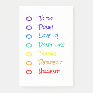 Post-it® notes de post-it arc-en-ciel