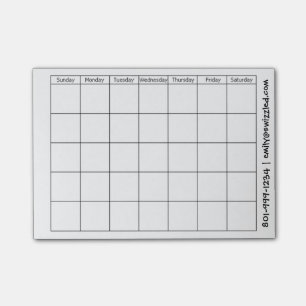 Post-it® Notes de post-it de calendrier