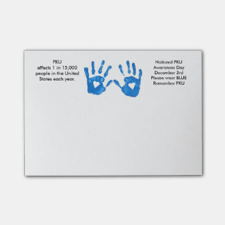 Post-it® Notes de post-it de conscience de PKU