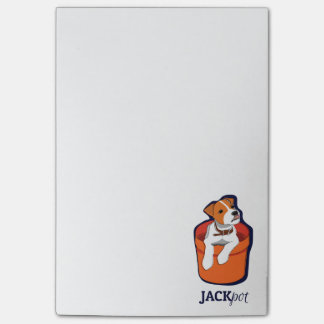 Post-it® Notes de post-it de Jack Russell Terrier de gros