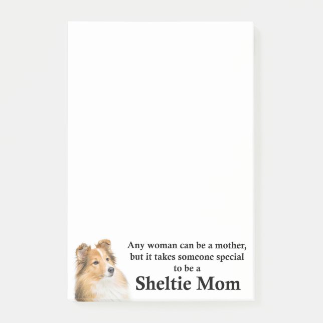 Post-it® Notes de post-it de maman de Sheltie (Devant)