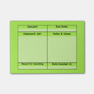 Post-it® Notes de post-it de projet de travail