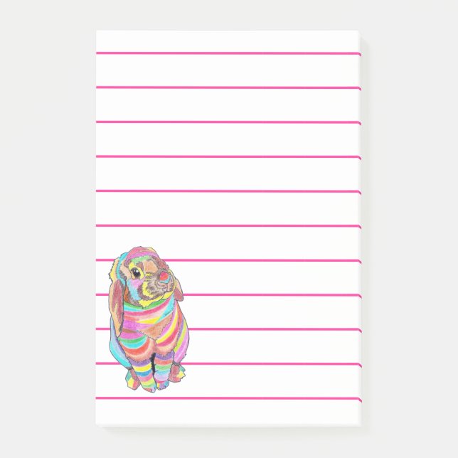 Post-it® Notes de post-it de Rainbowbunny (Devant)