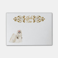 Notes de post-it de Shih Tzu