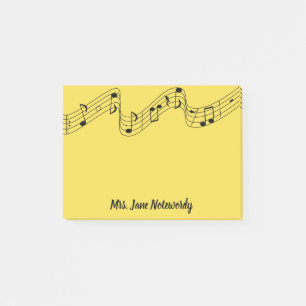 Post-it® Notes de post-it de thème de musique