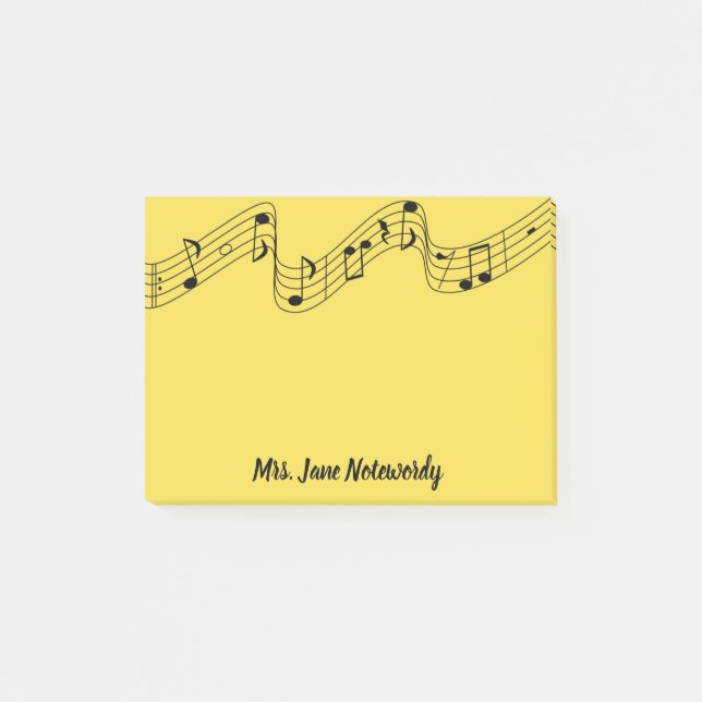 Post-it® Notes de post-it de thème de musique (Devant)