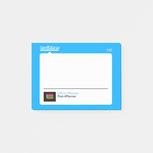 Post-it® Notes de post-it de TwitterTweet (Devant)